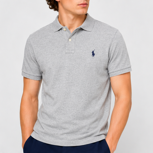 Gray RL Classic Polo Shirt