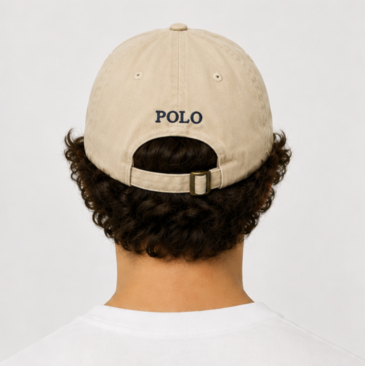 Beige RL Classic Cap