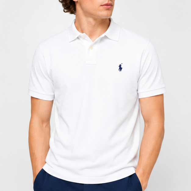 White RL Classic Polo Shirt