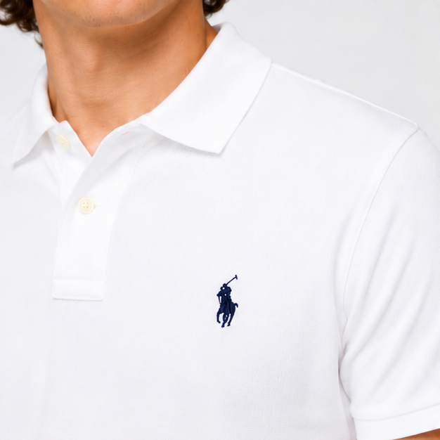White RL Classic Polo Shirt